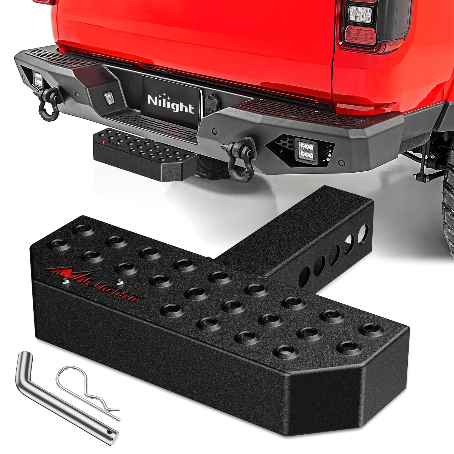 Nilight Hitch Step with 2 Inch Receiver for Pickup Trucks