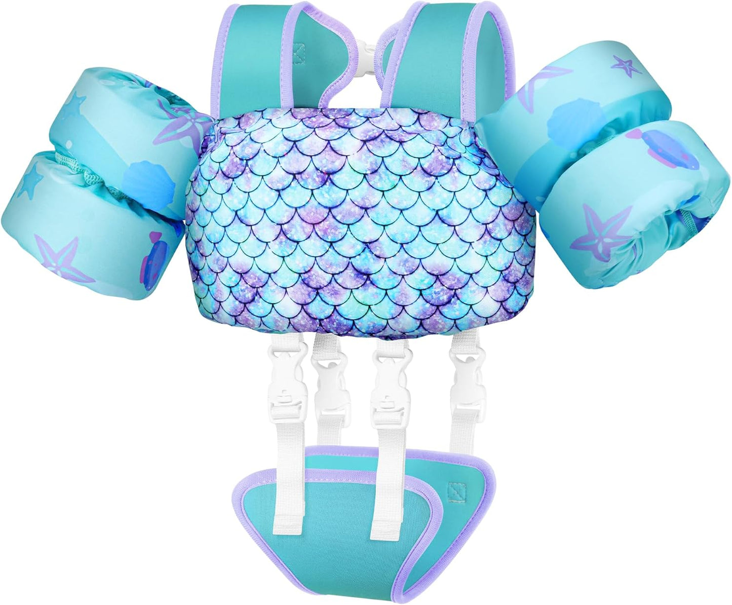 Vvinca Toddler Swim Vest for Kids 13-30lbs Safe Floaties