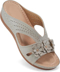 Ecetana Sandals for Women Wedge Slides Platform Shoes - Comfortable is