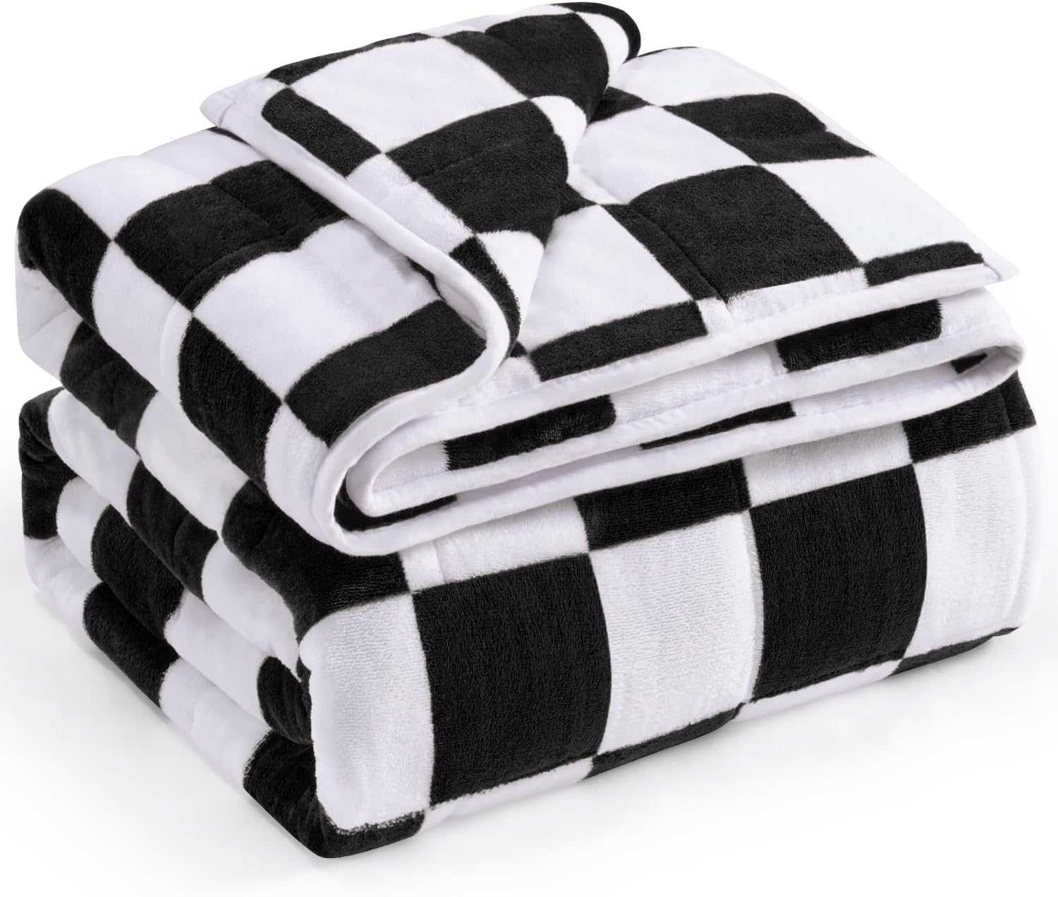 Wemore Flannel Fleece Weighted Blanket for Adults, 15 lbs