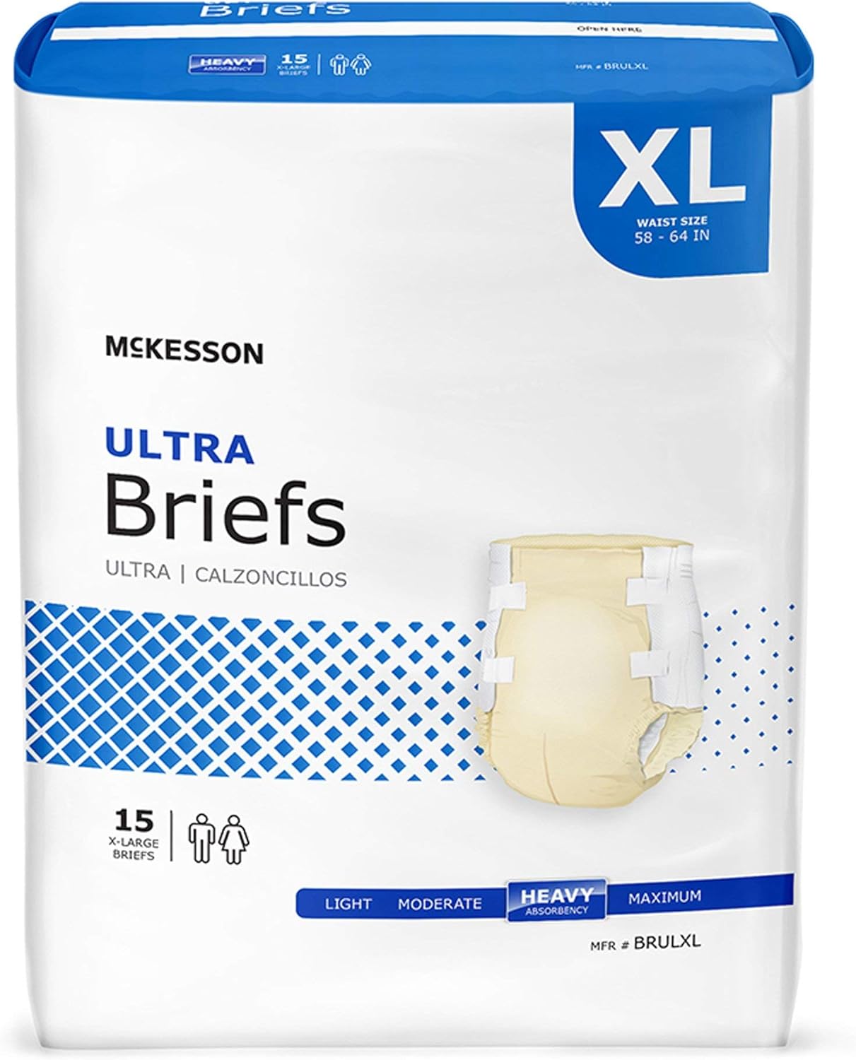 McKesson Ultra Briefs for Heavy Absorbency and Comfort