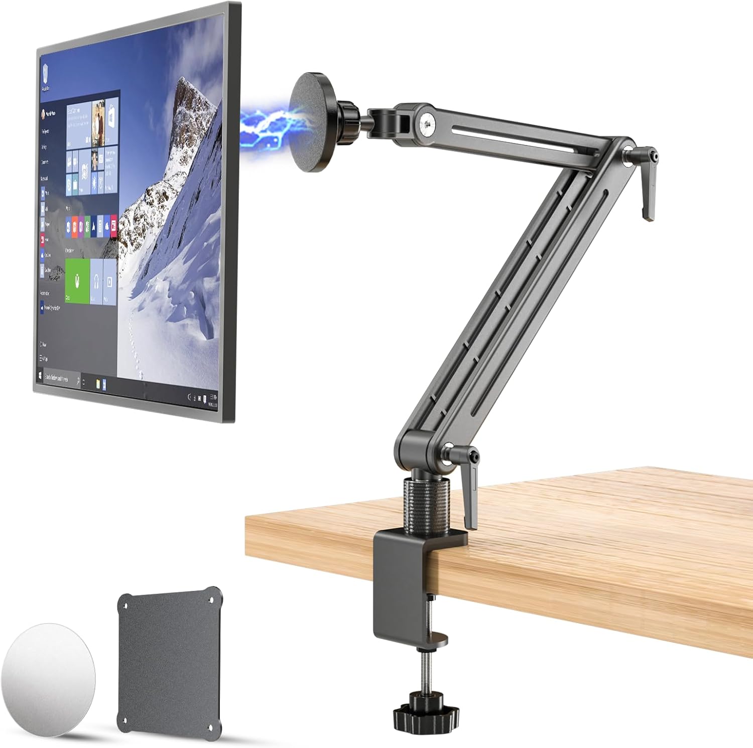 Strong Magnetic Portable Monitor Desk Clamp for Tablets and More