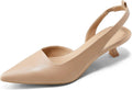 Arromic Pointed Toe Kitten Heels Pumps for Women - Comfortable Low