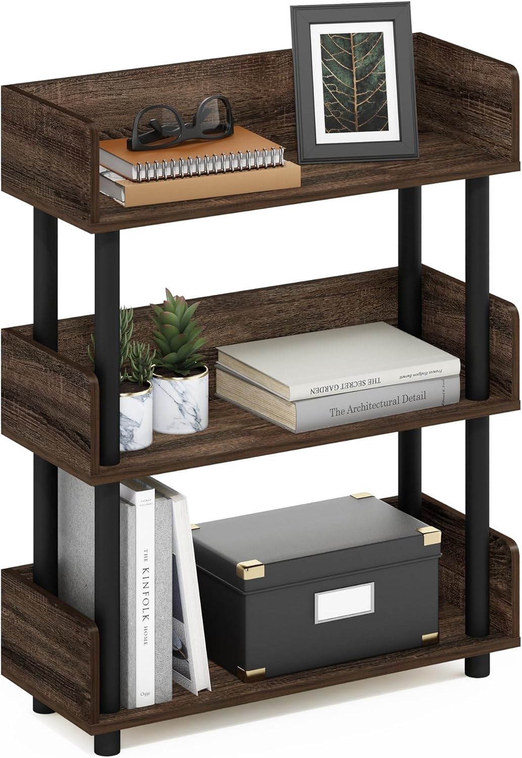 Furinno Turn-N-Tube 3-Tier Display Rack for Home or Office