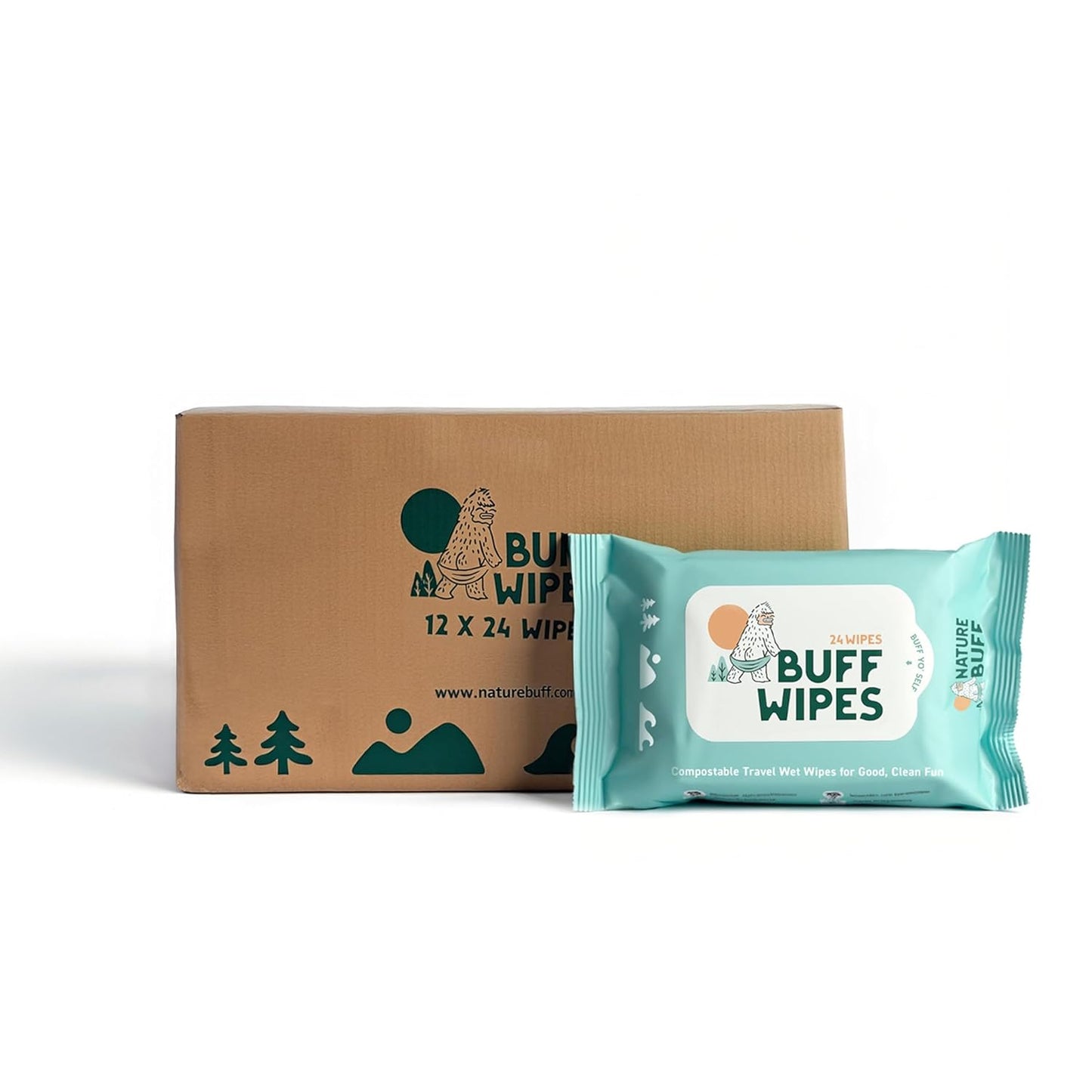Multi-Use Wet Wipes for Babies & Adults - 99.7% Pure & Biodegradable
