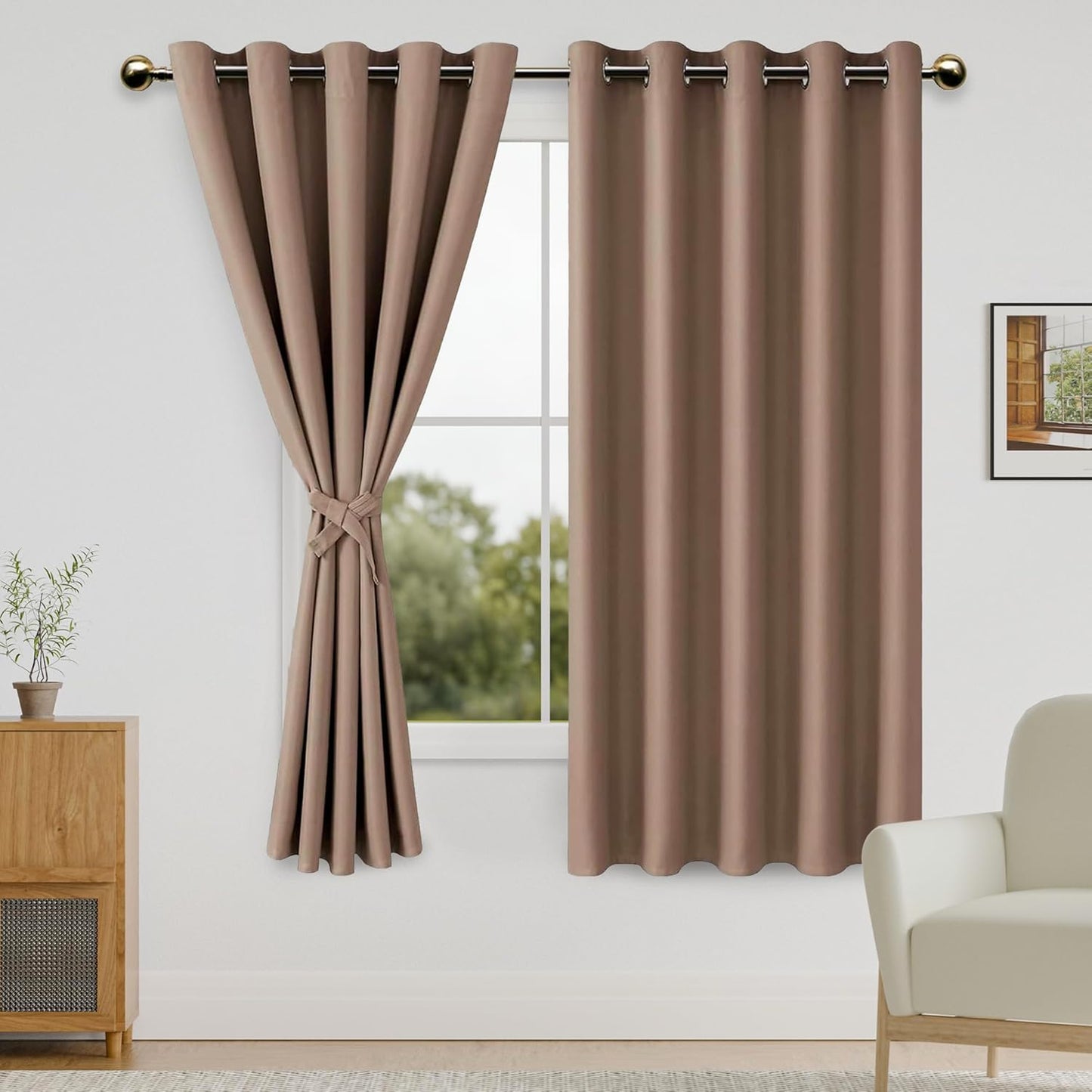 DWCN Blackout Curtains for Bedroom - Room Darkening Panels