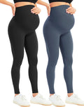 Women's Maternity Leggings Over The Belly - Comfortable Support