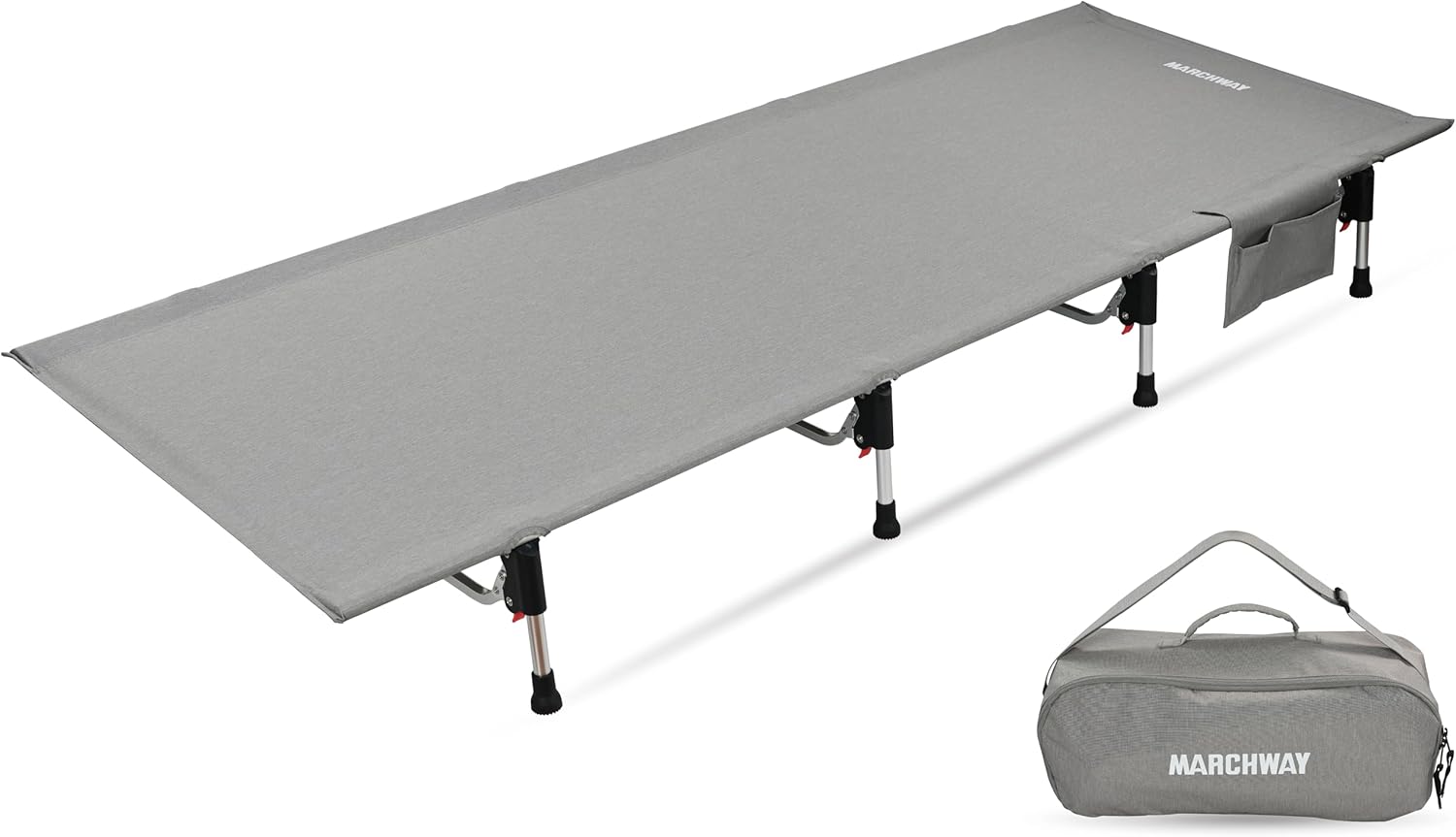 MARCHWAY Lightweight Folding Tent Camping Cot Bed for Travel