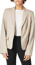 Calvin Klein Women's Two Button Lux Blazer - Classic Work Staple Suit