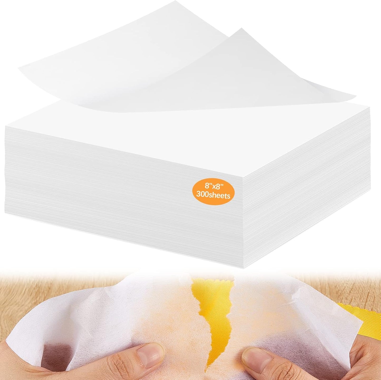 Geosar 300 Sheets Embroidery Stabilizer - Medium Weight Backing