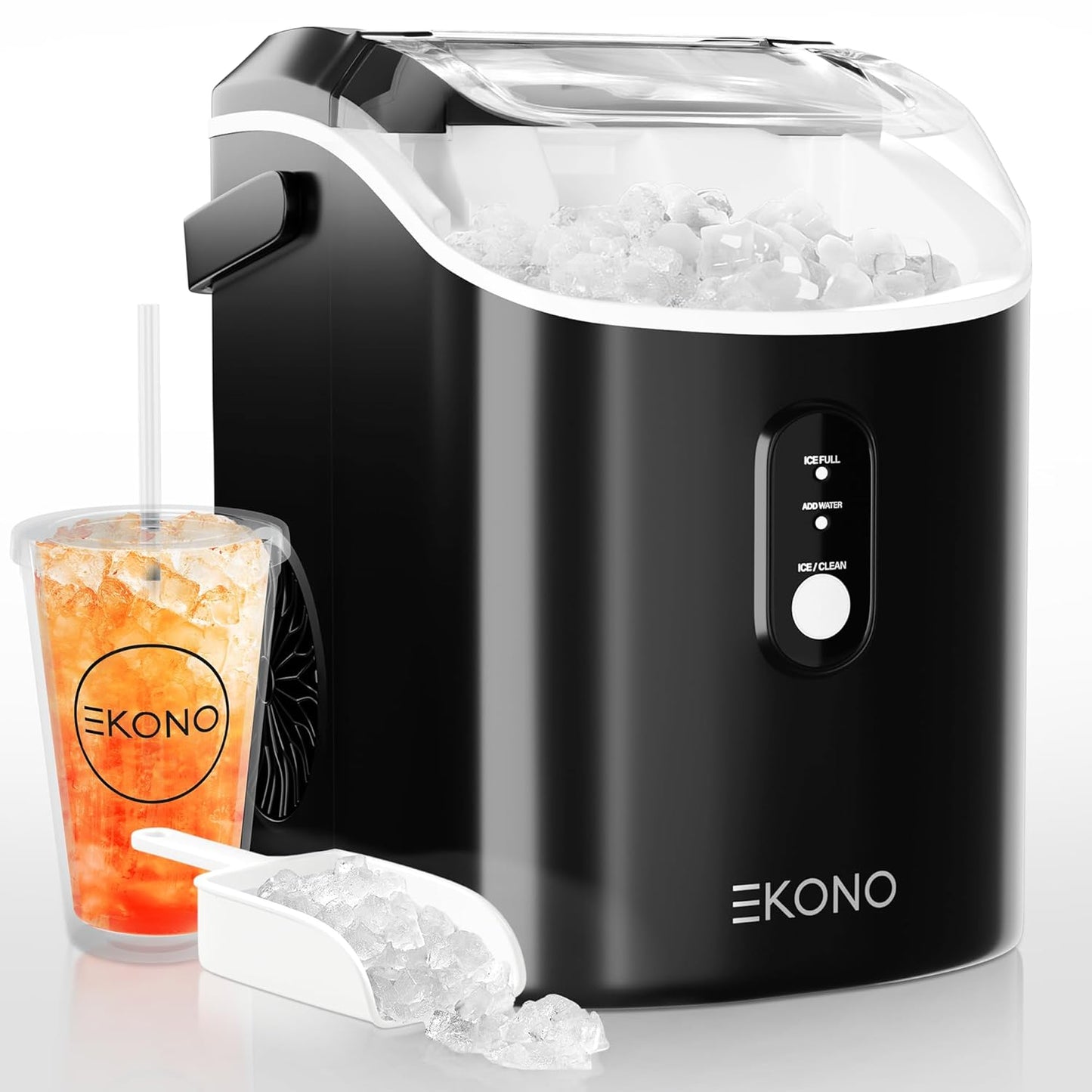 Nugget Ice Maker Countertop Sonic Ice Machine for Home Use