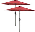 9ft Patio Umbrella with Crank and Push Button Tilt - Durable Shade