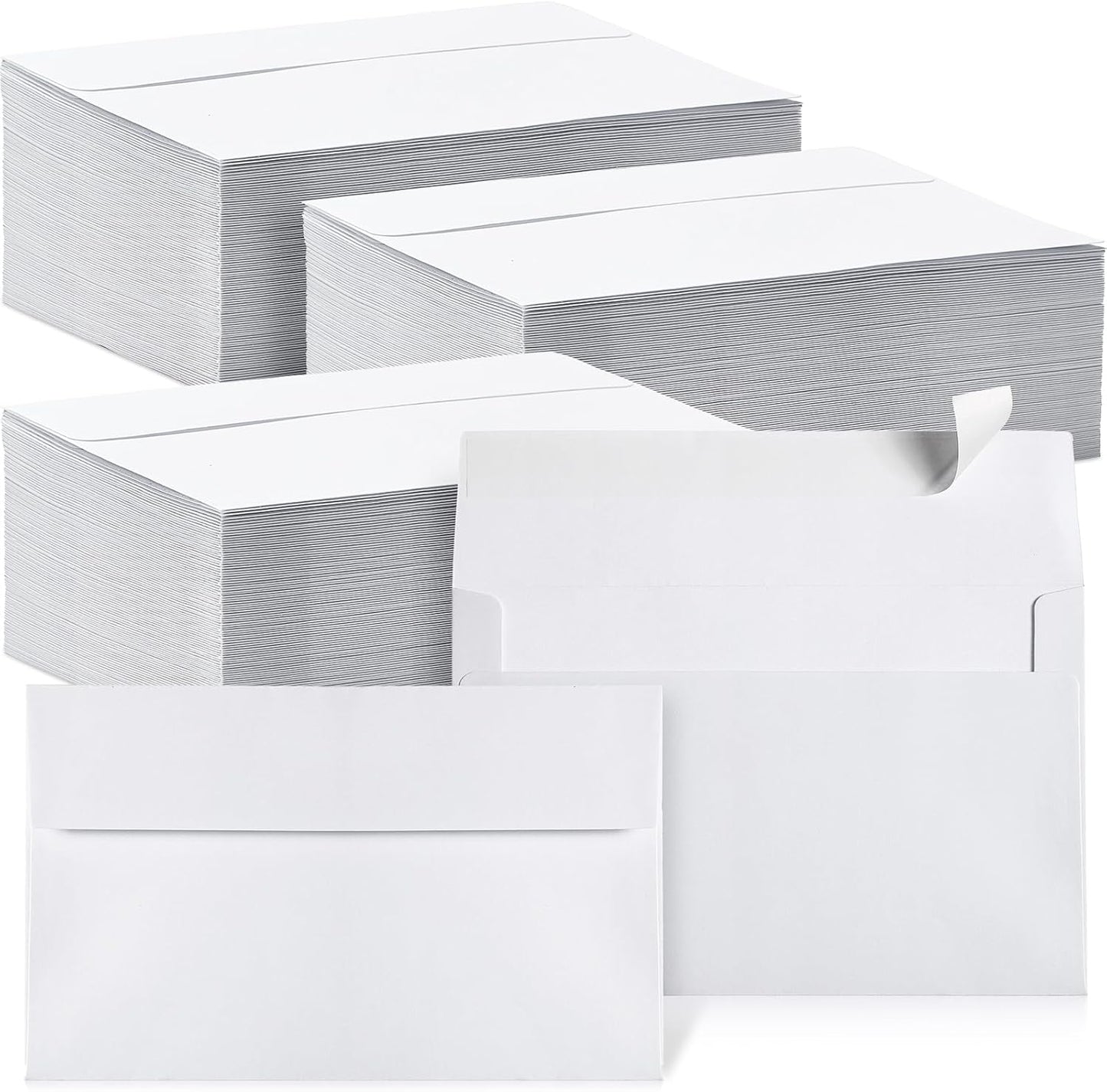 Fainne 800 Pcs Self Adhesive White Envelopes for Invitations