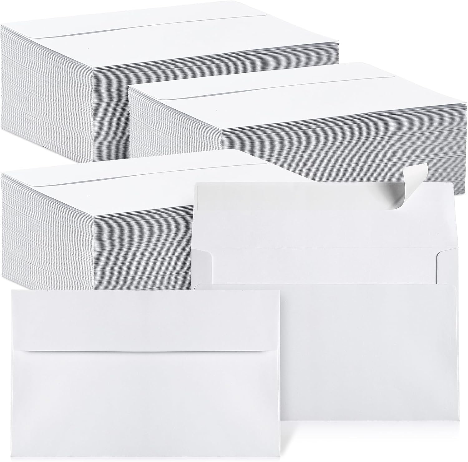 Fainne 800 Pcs Self Adhesive White Envelopes for Invitations