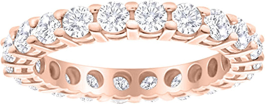 1 Carat 14K White Gold Round Diamond Eternity Ring Band