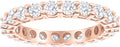 3/4 Carat 14K White Gold Round Diamond Ladies Eternity Ring District