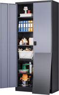 Wide & Deep Metal Storage Cabinet 72in x 36in x 18in - Locking 5-Shelf
