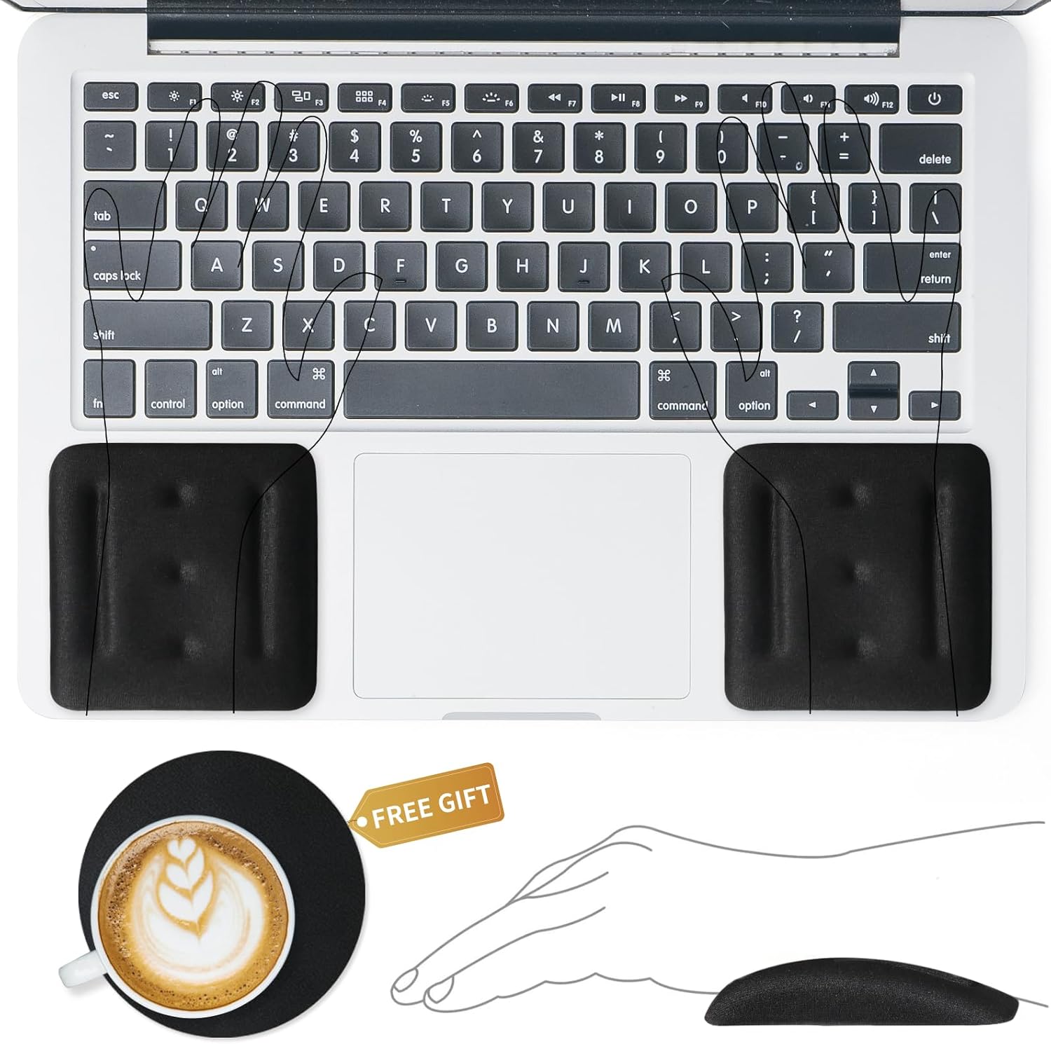 VAGAU Ergonomic Wrist Rest - Pain Relief & Support