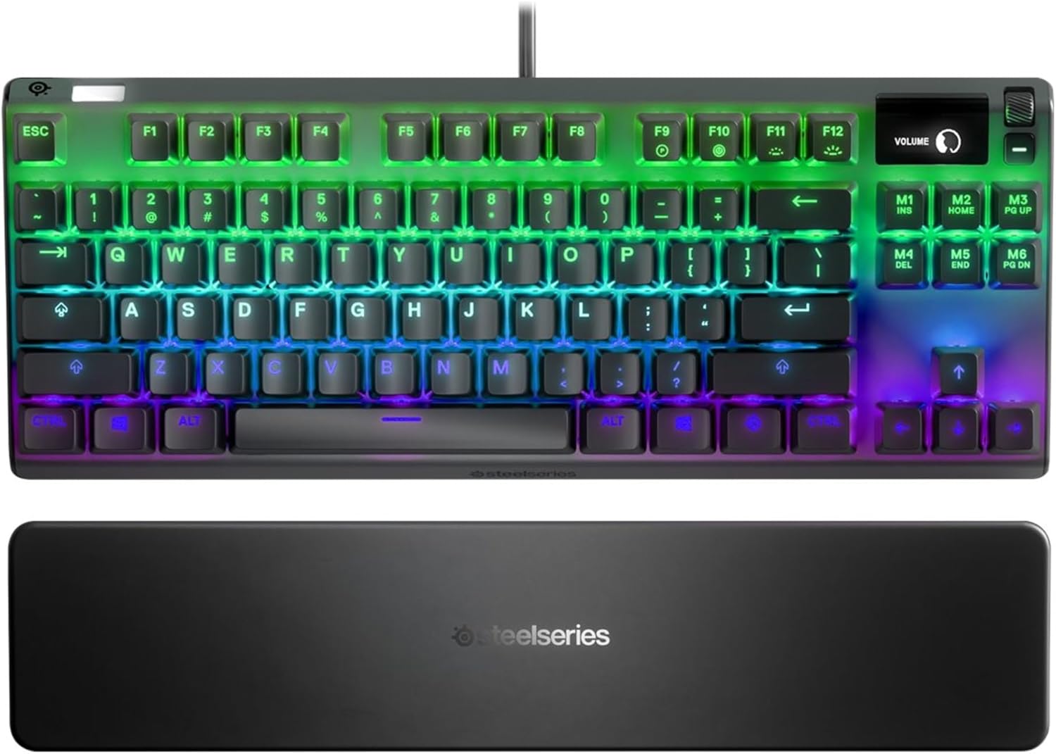 SteelSeries Apex 7 TKL Gaming Keyboard - Compact, OLED Display, RGB Backlit