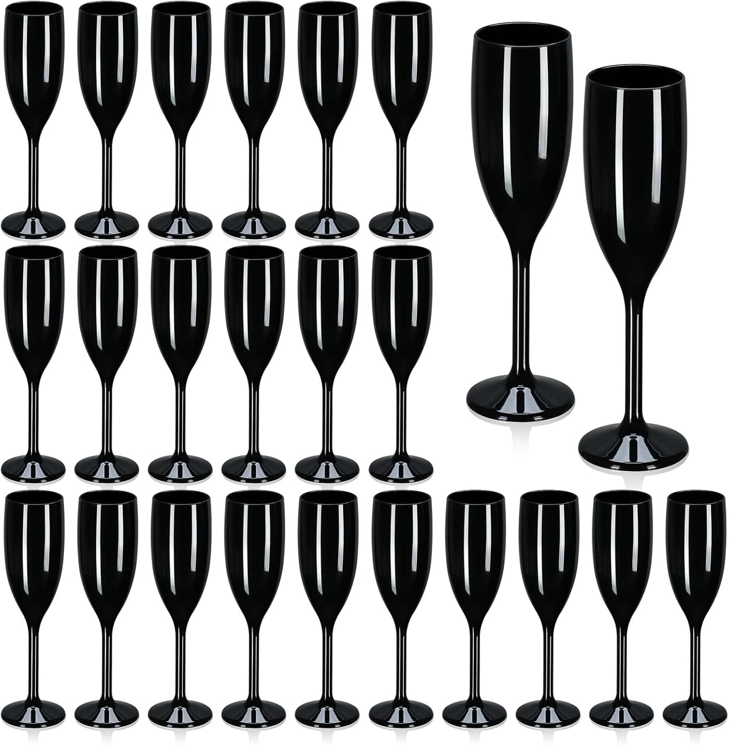 XUWAIDSGN Acrylic Champagne Flutes for Stylish Celebrations