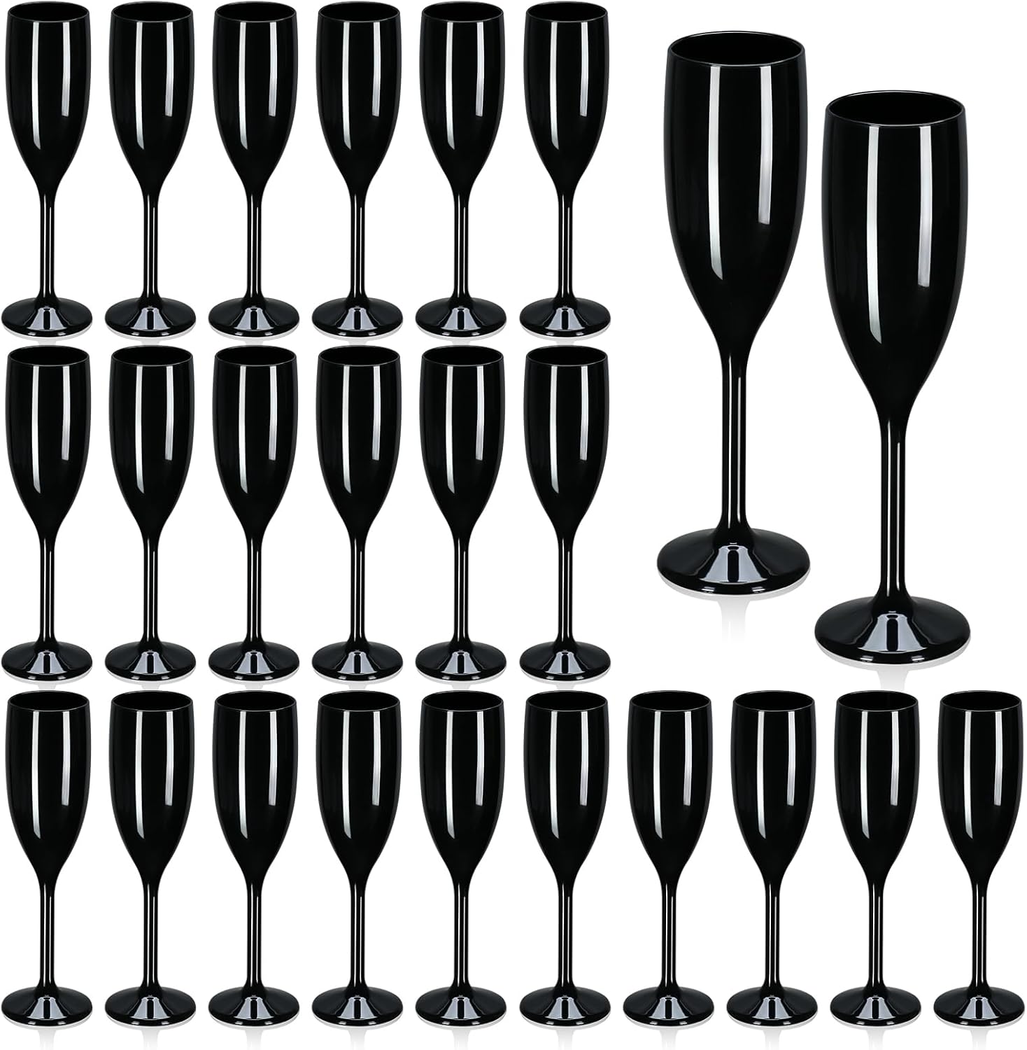 XUWAIDSGN Acrylic Champagne Flutes for Stylish Celebrations