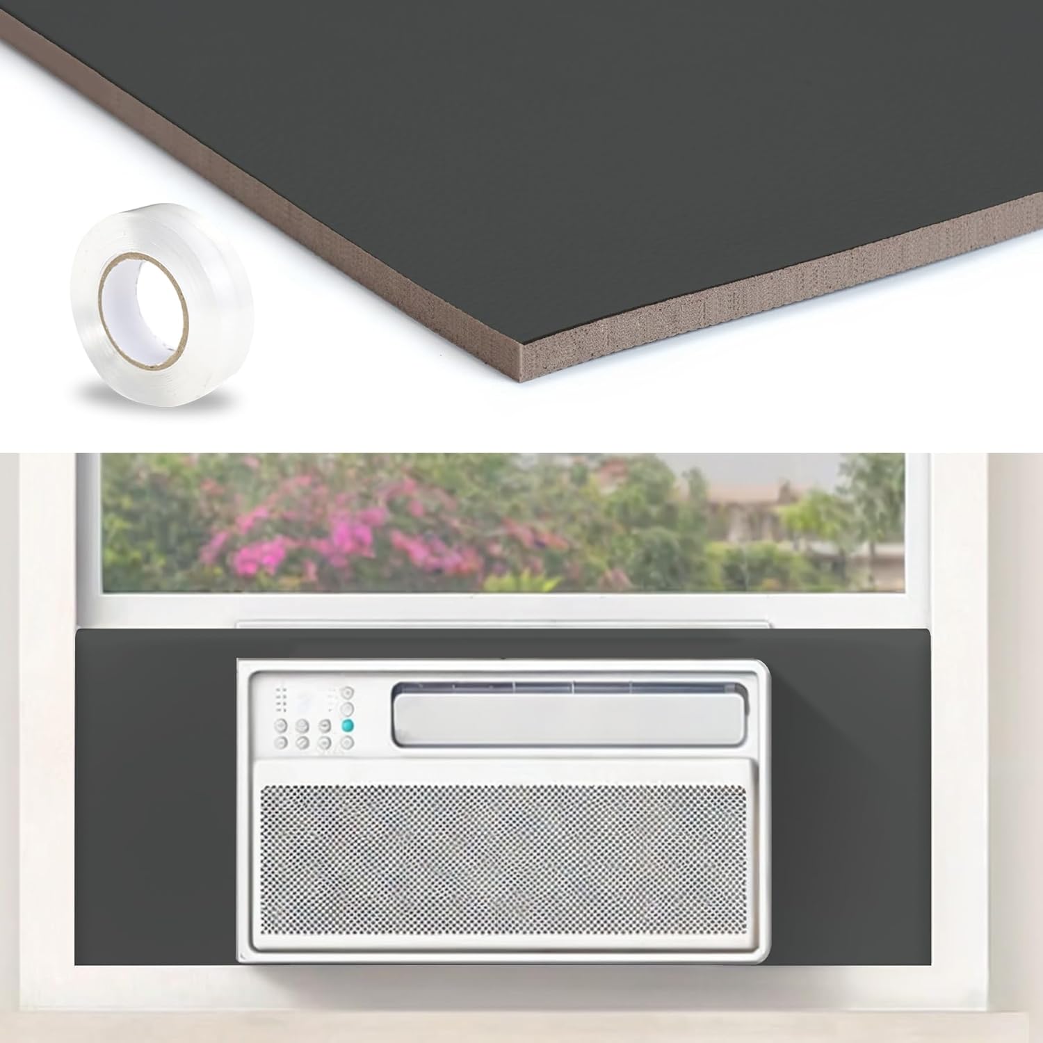 Flamorrow Insulated Window AC Kit - Year-Round Comfort
