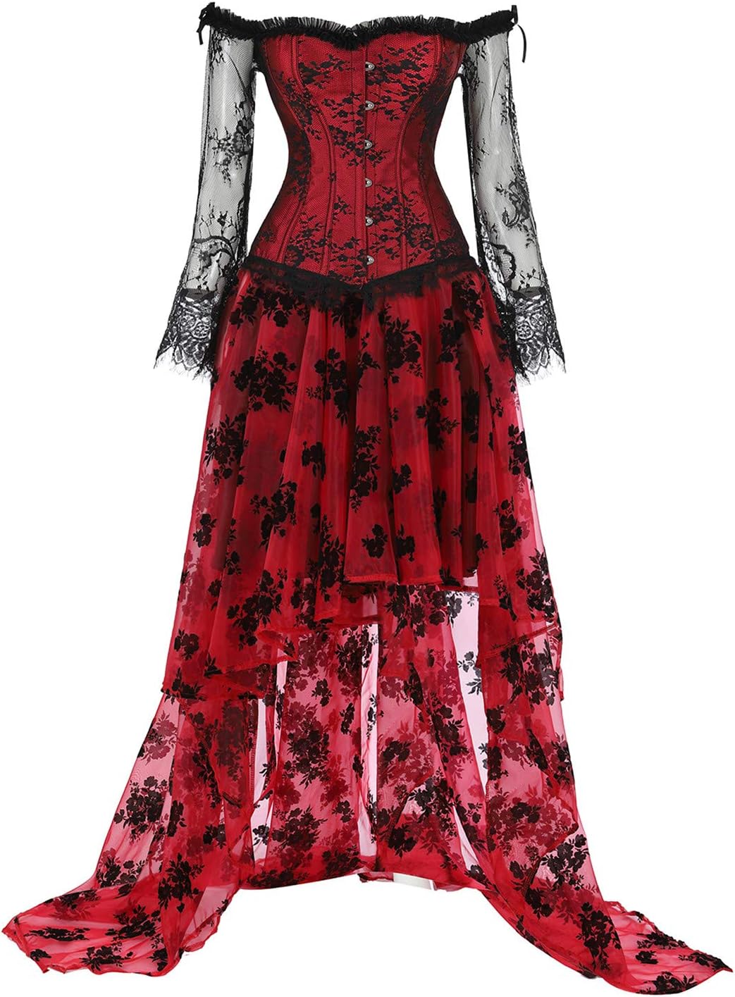 Steampunk Corset Skirt for Women - Gothic Burlesque Costume