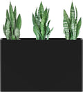 Heavy-Duty Galvanized Steel Planter 32in x 12in x 24in - Removable