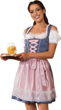 Oktoberfest Dress Costume for Women - Cute Bavarian Dirndl Dress