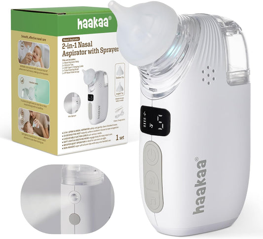 Haakaa 2-in-1 Electric Baby Nasal Aspirator for Easy Relief