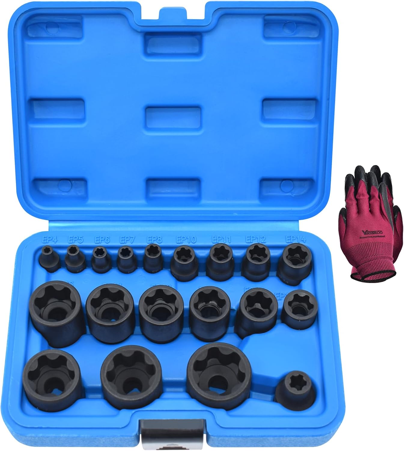 19Pcs External Torx Plus Socket Set for Modern Vehicles