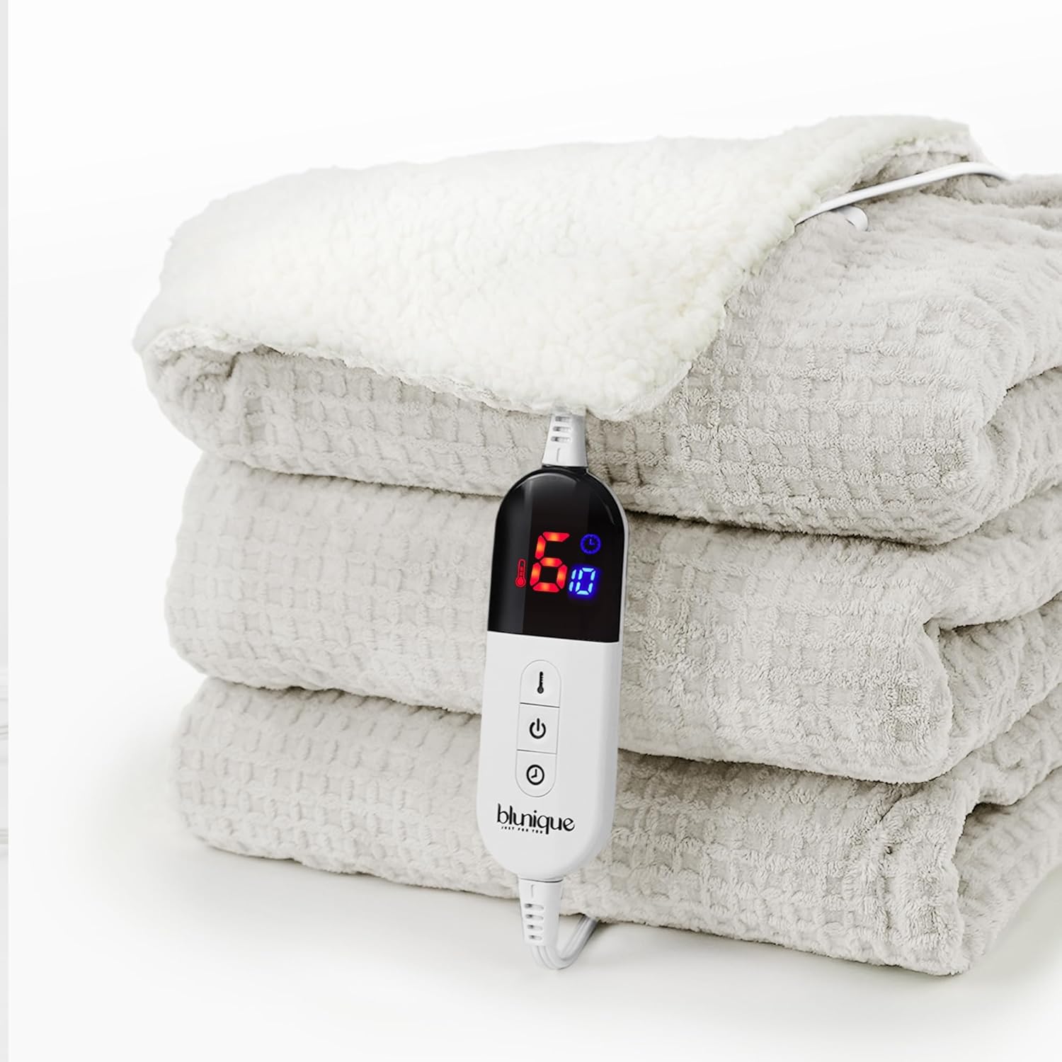 Heated Blanket Electric Blanket Twin Waffle for Cozy Comfort