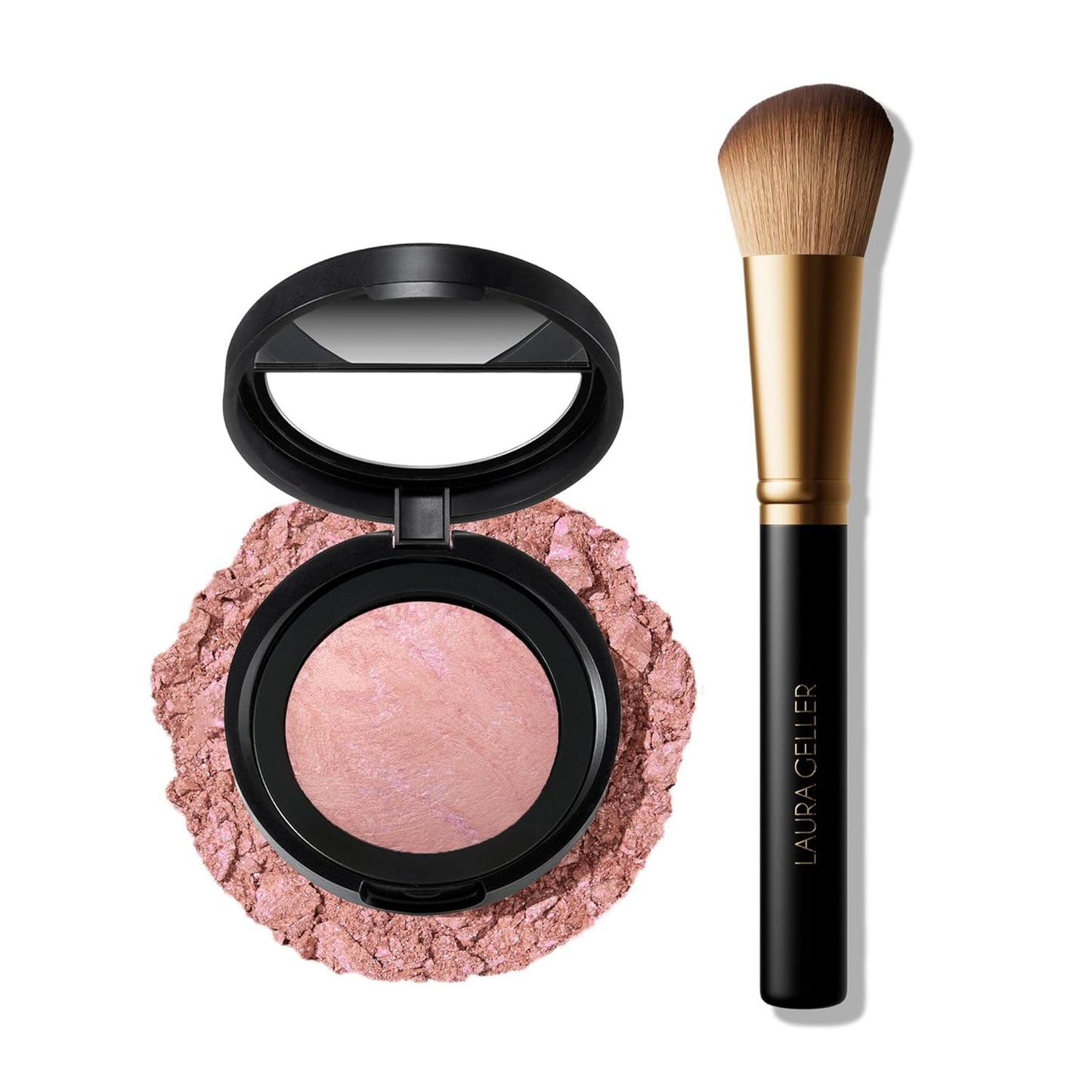 Baked Blush-n-Brighten Marbleized Blush for Radiant Skin