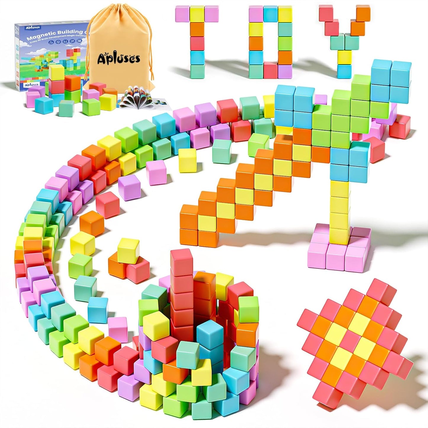 Magnetic Blocks for Toddlers Ages 3-5, STEM Educational Toys