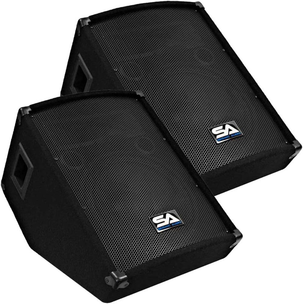 Seismic Audio 12 Floor Monitors - Versatile PA/DJ Speakers