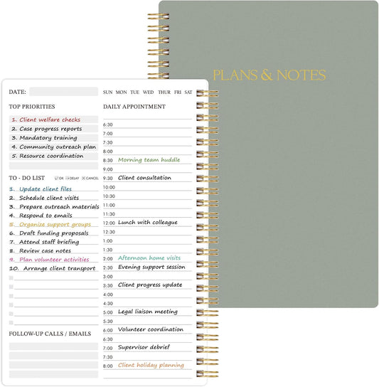 Tersus Daily Planner - Boost Productivity with Half-Hour Schedule