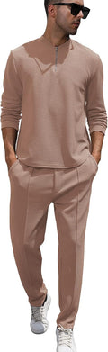 Fashionable Men's Casual Tracksuit Set for Jogging and Leisure