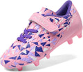 Kids Soccer Cleats for Boys Girls - Strap Closure, Firm Grip