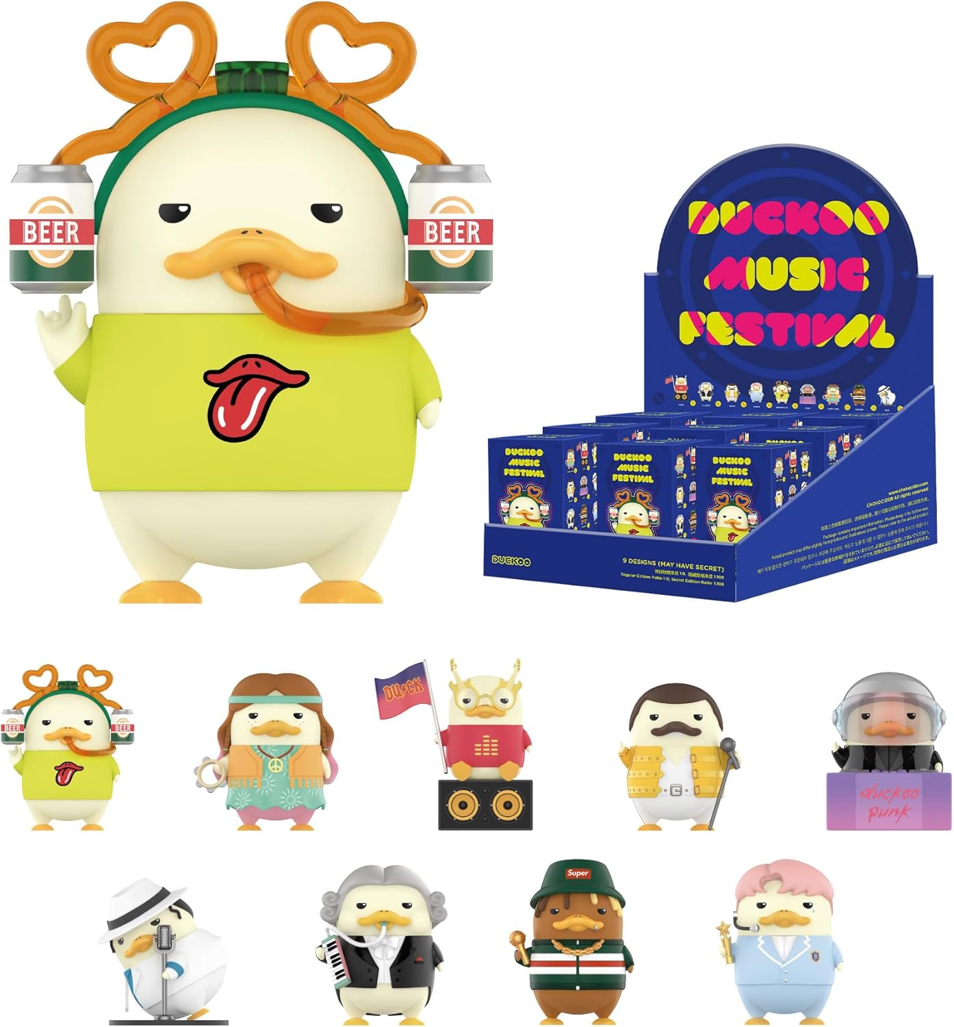 POP MART DUCKOO Music Festival Series Blind Box Figures for Kids