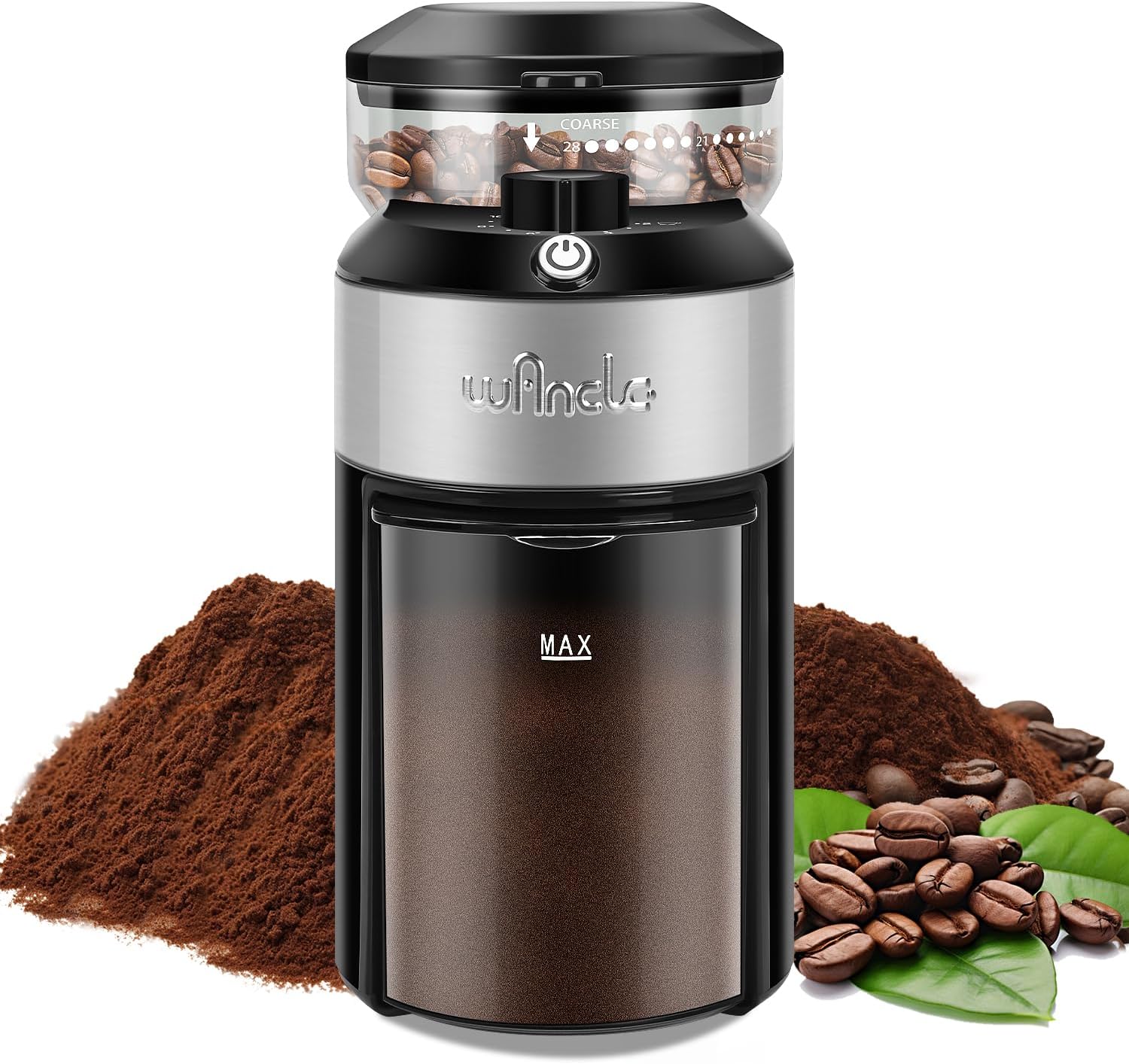Wancle Burr Coffee Grinder - 28 Settings for Precise Grinding