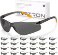 Tinted Safety Glasses Bulk 24 Pack - UV Protective Safety Sunglasses
