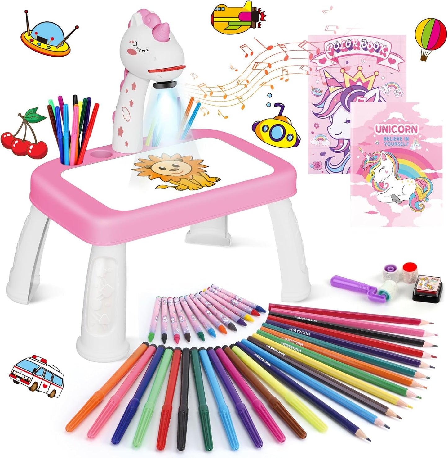 Unicorn Drawing Projector Table Set - Spark Creativity!