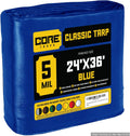Core Tarps Classic 5 Mil Tarp Cover 24 x 36 - Durable Waterproof