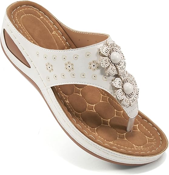 Alicegana Women Casual Summer Sandals with Arch Support