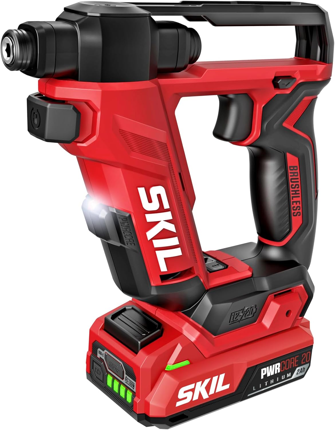 SKIL Compact Brushless Flip Drill Driver with Double Collet Head