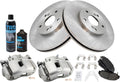 Front Brake Pad & Rotor Kit with Calipers - Ceramic Brake Upgrade