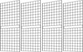 Grid Wall Commercial Grade Grid Panels Heavy Duty 2 ft W x 5 ft H