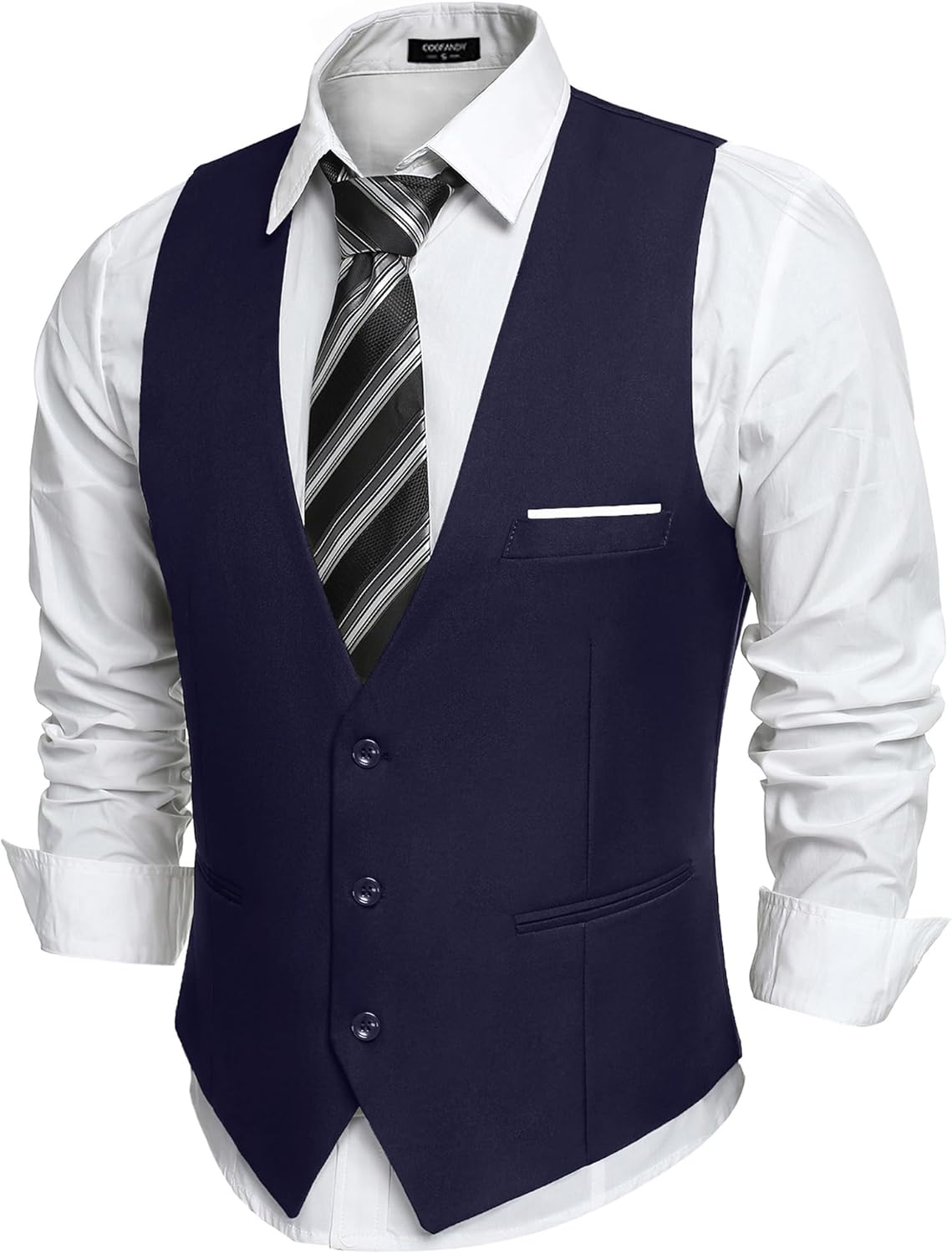 COOFANDY Men's Suit Vest Slim Fit for Formal and Casual Wear
