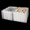 100 Pack Quail Egg Cartons Clear Plastic Trays - Secure 30-Count