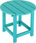 Round Adirondack Patio Side Table End Table - Weather Resistant